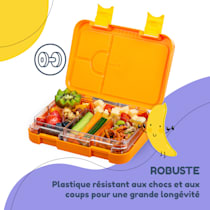 Schmatzfatz Lunch Box Enfant, Boite Repas Compartiment, Boite à