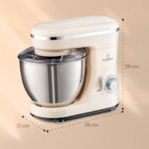 Bella Mini - Mixer, robot da cucina, Gancio per impastare, per miscelare e  frusta, 1200 W, 6 livelli di potenza più funzione a impulsi, Contenitore  da 4 litri in acciaio inox