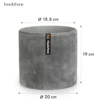 Fox & Fern Pot de Fleur Interieur, Pot pour Plantes en Polystone, Cache Pot  Plante Interieur