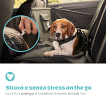 Seggiolino per auto Rocky Copertura per auto per cani di piccola e media  taglia, fino a 45 cm di altezza della spalla, impermeabile, facile da  pulire