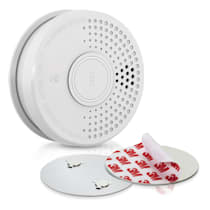 Smoke Detector Mount Bundle Détecteur de fumée Support magnétique Détecteur  d'incendie, Détecteur de fumée DOF39, Signal d'avertissement : 85 dB, Couverture jusqu'à 30 m²