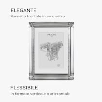 Regent - Cornice, Rettangolare, Formato verticale o orizzontale, Dimensioni: 30 x 25 x 3 cm, Per immagini da 24,8 x 19,3 cm, Con  passepartout per immagini da 18 x 13 cm