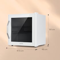 Beersafe XL Quartz Kühlschrank 60 Liter 4 Böden Panoramaglastür