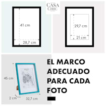 Marco fotos Finsbury, rectangular, formato vertical u horizontal, tamaño: 45 x 32,7 x 2 cm, para fotos DIN A3 de 41 x 28,7 cm