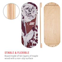 Indoorboard Skate Balance Board + Tapete + Rolo de Madeira