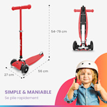 ONE Deluxe Trottinette enfants Scooter Kickboard