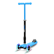 TWO Trottinette enfants Scooter Kickboard, à partir de 5 ans, direction  par gravité, roues LED avec dynamo, jusqu'à 80 kg, jusqu'à env. 170 cm, pliable