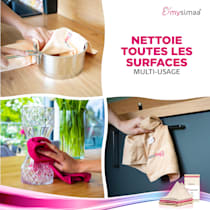 Professional Cleaning Cloths Chiffons de nettoyage Pack classique Chiffons  à poussière, Nettoyage universel, sans produits de nettoyage, microfibres, 60x40cm, écologique