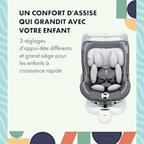 Swivel 360 Protect Siège auto pour enfant, 0-4 ans, Système de fixation  ISOFIX, appui-tête, Système de ceinture à 5 points, Axe pivotant : à  360°, testé & approuvé : UN ECE Reg. R44/04