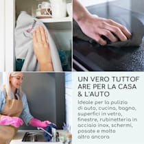 Professional Cleaning Cloths Pacco classico Strofinacci Panni per  spolverare Panni per la pulizia, Pulizia multiuso, senza detergenti, Microfibra, 60 x 40 cm, ecologici