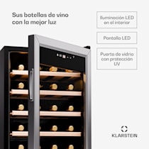 Klarstein Shiraz Premium Smart 24 nevera para vino 24 botellas regulable