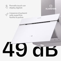 Ava 60 - Cappa aspirante, 60 cm, WiFi, Cappa a parete, Classe di  efficienza energetica: A++, Funzione di scarico, 515 m³/ora, Red Line  Control, Schermo digitale, Illuminazione LED del piano c 60 cm