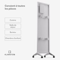 Klarstein Radiateur infrarouge Smart IP24 Chauffage électrique Salle de  Bain WiFi & App Radiateur électrique 400W Blanc