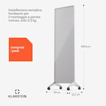 Klarstein Wonderwall Smart - Stufa a infrarossi, 400W, WiFi vertical, 320 W