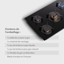 Goldflame 5 table de cuisson à gaz 5 brûleurs en laiton