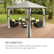 gazebo con letto matrimoniale- arredo giardino- Rota Commerciale