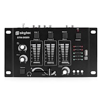 SkyTec DJ - 2 Enceintes 15 Pouces, Amplificateur et Câble Inclus