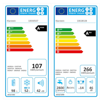 Refrigerateur-avec-congelateur KLARSTEIN Luminance Frost Combi Réfrigérateur  congélateur 98L/52L Classe A+++ moins cher