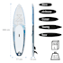 Lanikai Cruiser 10.8 aufblasbares Paddleboard SUP-Board