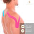 Elek, Kinesio tape, 6 rotoli, 5 m x 5 cm, cotone e adesivo acrilico, resistente all'acqua