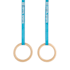 Comp Gymnastics Rings Wood Quick Release Strap