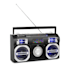 Oldschool 80's Retro-Player CD BT USB MP3 UKW Teleskopantenne Akku schwarz