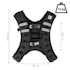 X-Vest gilet con peso da 10 kg neoprene/nylon 2 fasce toraciche nero