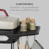 Gatsby elektrische barbecue 2000W anti-aanbaklaag zijtafels beige/zwart