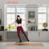 Indoorboard Curved, Balance board + tappetino + rullo, legno/sughero