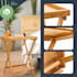 Mesa lateral leve para pequeno-almoço 50 x 66 x 38 cm  bambu sustentável