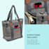 Cooler bag 38 litres insulated leak-proof 3 carrying options