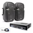 PA Set "SPJ Boom" Pair of 10" (25 cm) Speakers and Amplifier 800 W