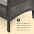 Titania Dining Lounge Set Mobili da Giardino nero/marrone