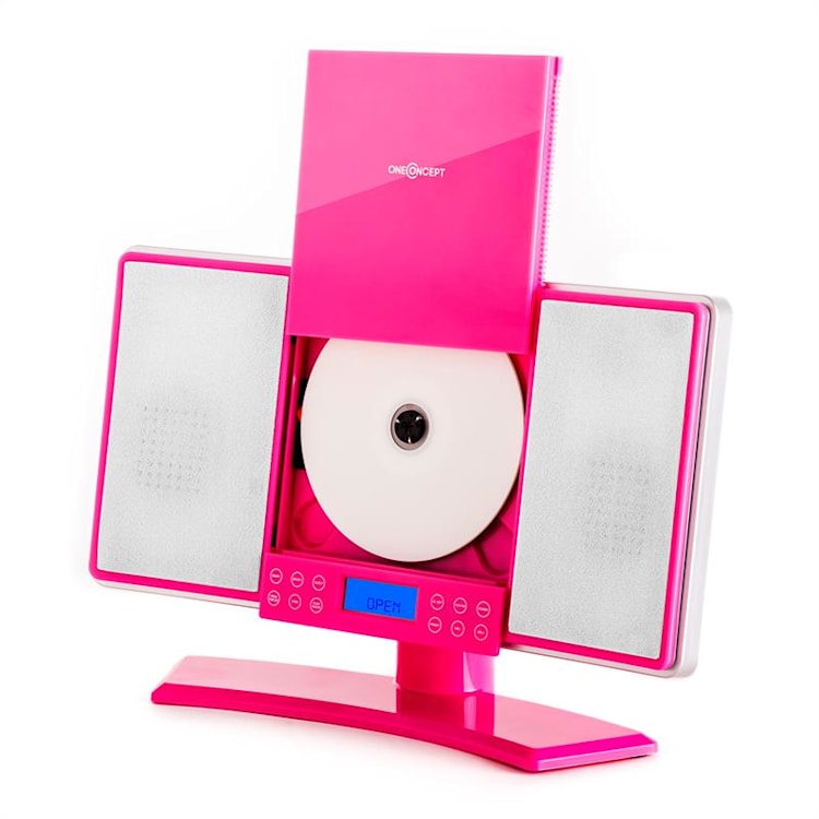 V14 Stereo systém FM/MW CD MP3 AUX ružový 