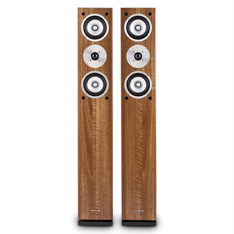 Linie 501 FS BK Coppia Altoparlanti a Torre 280W noce Noce