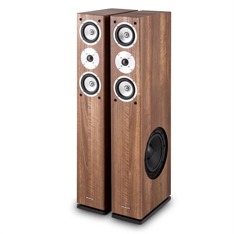 Linie 501 FS BK Coppia Altoparlanti a Torre 280W noce Noce