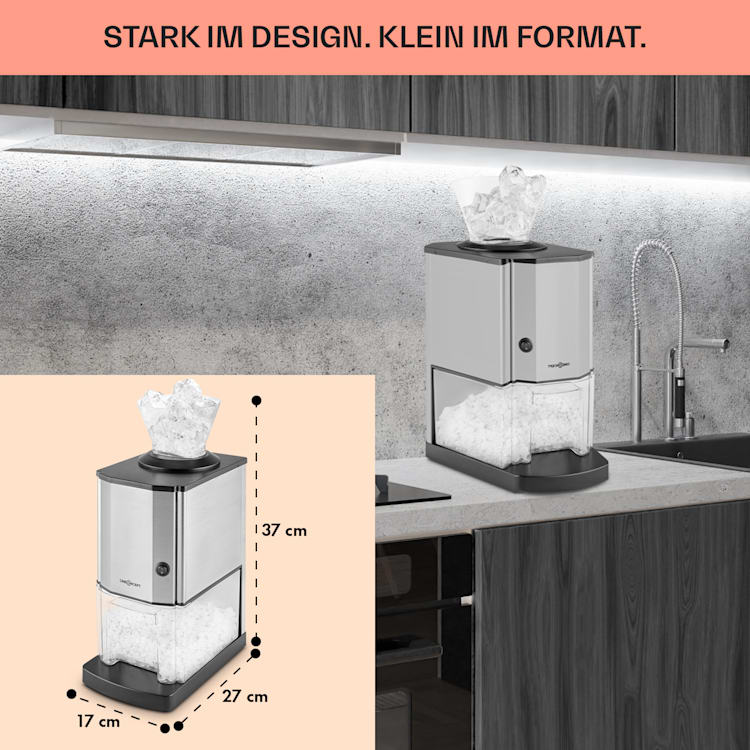 Icebreaker Ice Crusher 15kg/h 3,5Liter Eisbehälter Silber