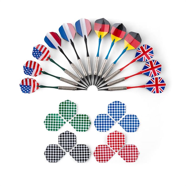 Dartchamp Dartscheibe Dartautomat Softtip Design-Türen schwarz 
