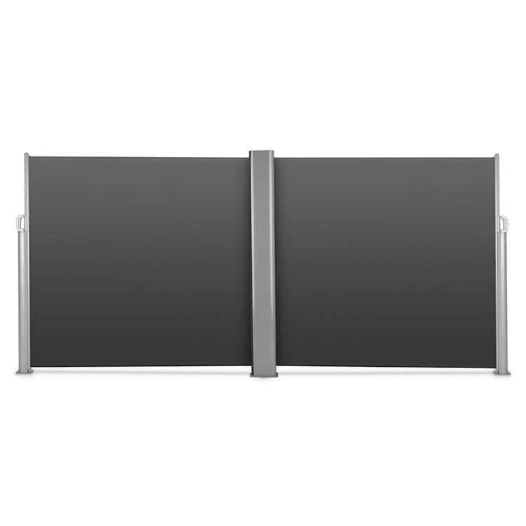 Bari Doppio 616 Doppel-Seitenmarkise 6x1,6m Aluminium anthrazit 1,6 m