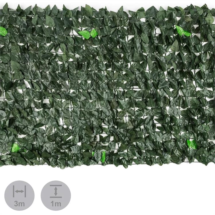 Fency Dark Leaf Privacy Windscreen 300 x 100 cm Dark Green Mix 100 cm / beech | Forest Green