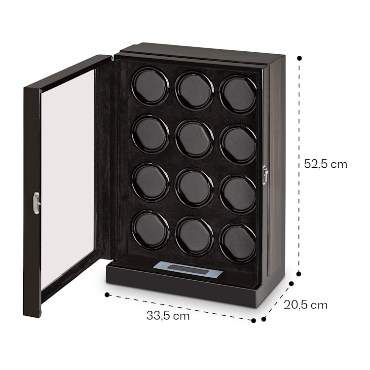 Klagenfurt Uhrenbeweger Rechts-Links-Lauf 12 Uhren LED Touch-Display 
