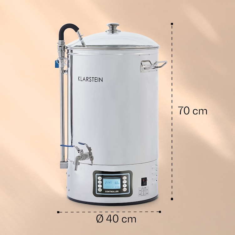 Mundschenk Maischekessel, Bierbrauanlage, 2500 W, 30 l, 9 Programme 