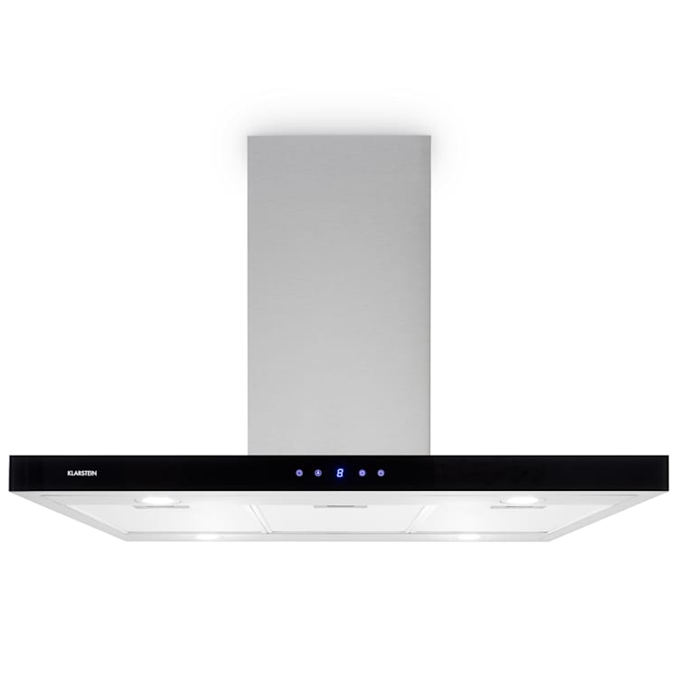 Madonna Cappa a Isola Design 90cm 500 m³/h Nero