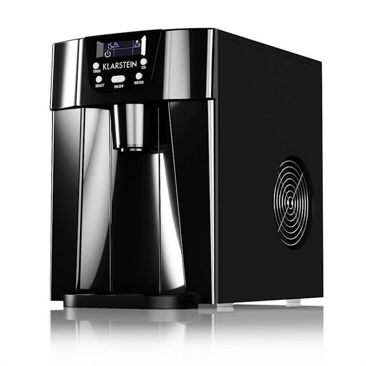Ice Volcano 2G Machine à glaçons LED 12 kg en 24 h 2L 6-10 min – noir Noir