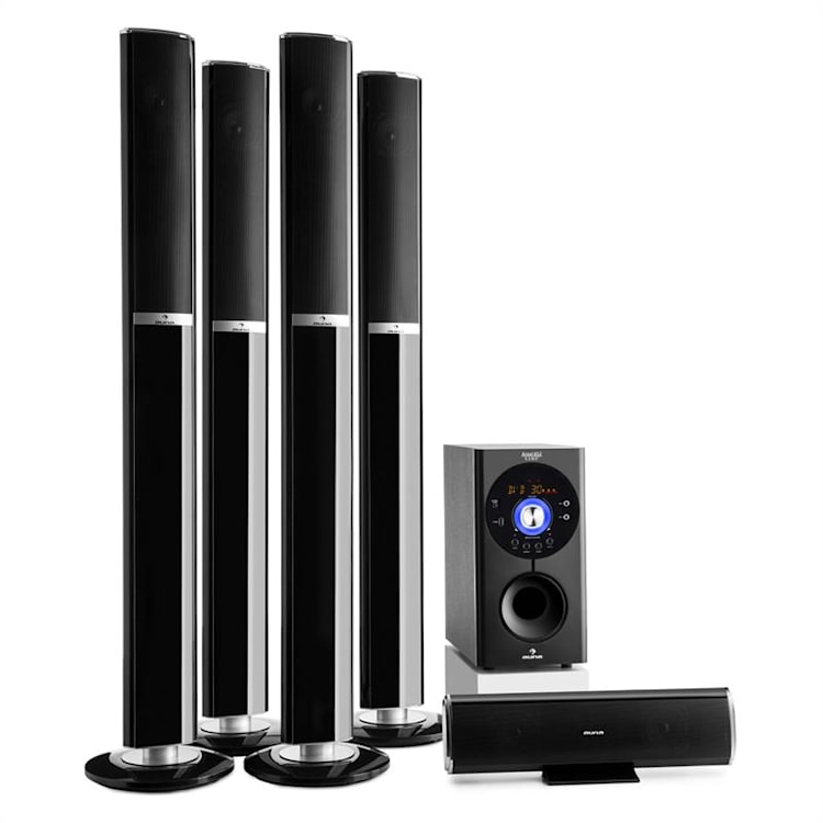 Areal 652 - Impianto surround a 5.1 canali, 145 W, RMS, Bluetooth, USB, SD, AUX 