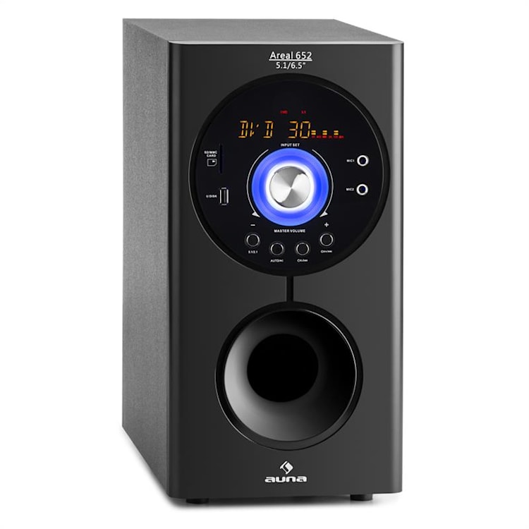 Areal 652 - Impianto surround a 5.1 canali, 145 W, RMS, Bluetooth, USB, SD, AUX 