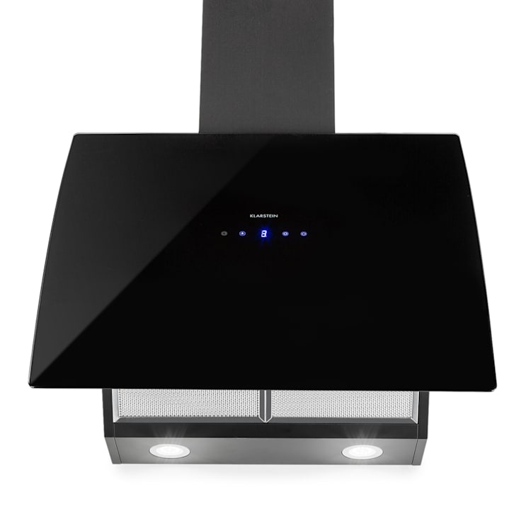 Annabelle 60 - Cappa aspirante, vetro, 595 m³/h, pannello touch, nero 60 cm | Nero
