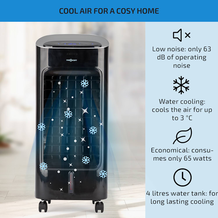 Coolster 4-in-1-Luftkühler 320 m³/h 60 W 4 Ltr Fernbedienung mobil 