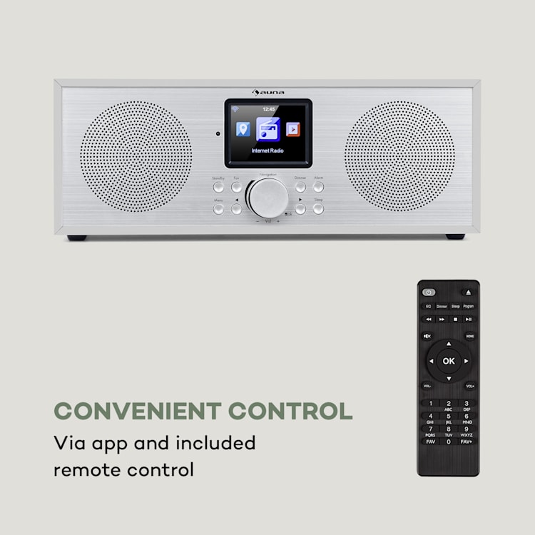 Silver Star Stereo, internetové DAB+/FM rádio, WiFi, BT, DAB+/FM, biele 