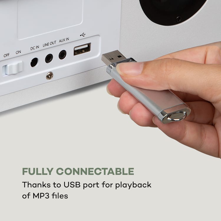 Silver Star Stereo, internetové DAB+/FM rádio, WiFi, BT, DAB+/FM, biele 